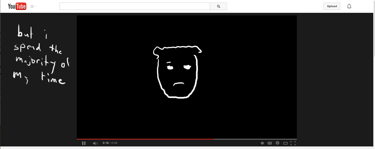 screenshot of drawing on youtube.